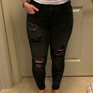 Black Ripped Jeans